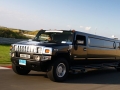 Zwarte hummer H2 limousine