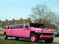roze hummer H2 limo